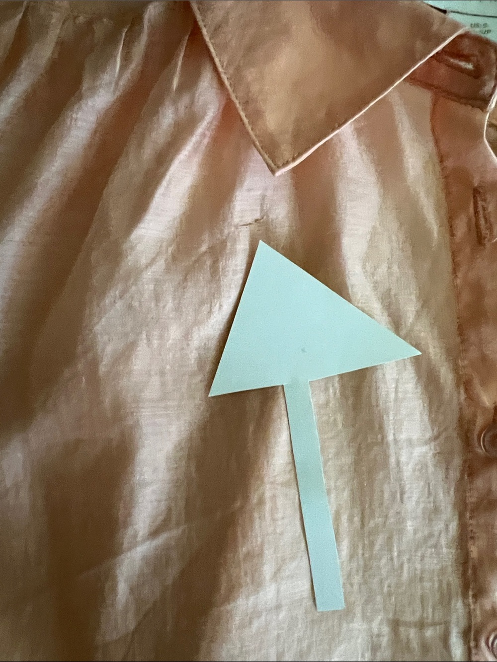 HOUSE OF HARLOW 1960 - Button Down Cropped Blouse peach - small - Picture 13 of 16